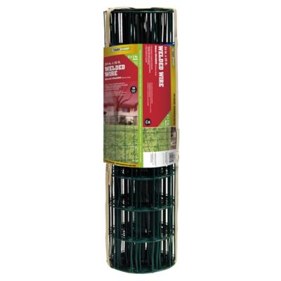 YARDGARD 2 ft. x 25 ft. 2 in. x 3 in. Mesh 16-Gauge Green PVC Coated Welded Wire