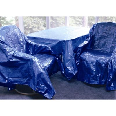 Image showing  20 ft. x 25 ft. Lightweight Blue Poly Tarp