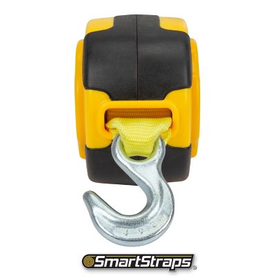 Image showing  14 ft. Retractable Tow Strap, 3,000 lb. Safe Work Load, Yellow