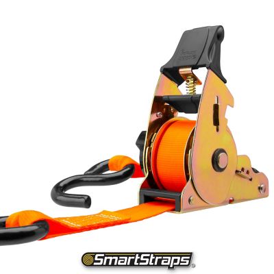 Image showing  1.25 in. x 10 ft. Retractable Ratchet, 1,000 lb., Orange, 2 pk.