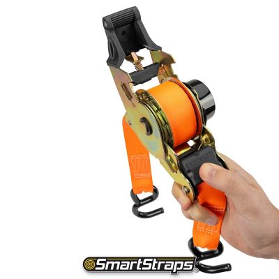 Image showing  1.25 in. x 10 ft. Retractable Ratchet, 1,000 lb., Orange, 2 pk.