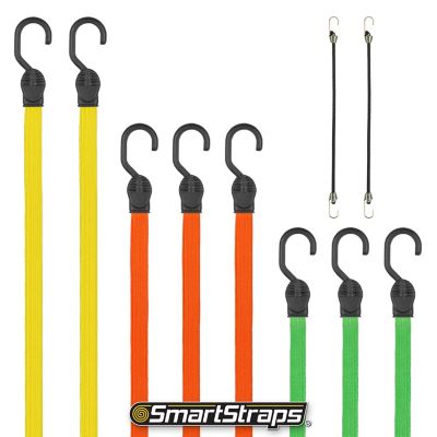 Image showing  Assorted Flat Bungee Straps, 10 pk.