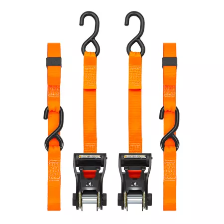 SmartStraps 1-1/8 in x 10 ft Premium RatchetX Tie-Down Strap 1 000 lb Orange 2-Pack Ratchet Straps