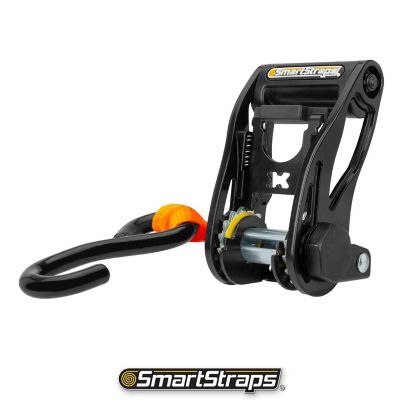 Image showing  1-1/8 in. x 10 ft. Premium RatchetX Tie Down Strap, 1,000 lb., Orange, 2 pk.