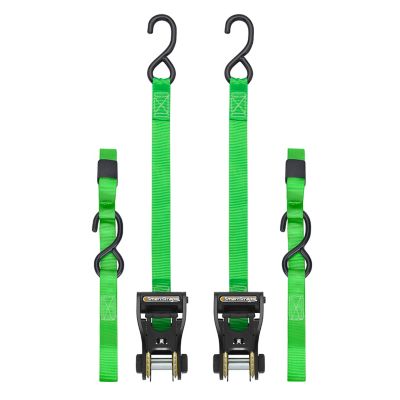 SmartStraps 10 ft. Green Premium RatchetX Tie Down Strap, 500 lb