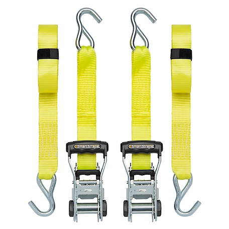 SmartStraps 14 ft. Yellow Premium RatchetX Tie Down Strap, 1667 lb