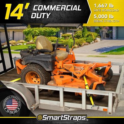 Image showing  1.5 in. x 14 ft. Premium RatchetX Tie Down Strap, 1667 lb., Yellow, 2 pk.