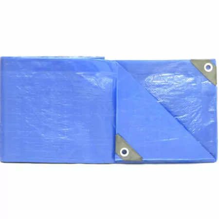 Weathermaster Lightweight Poly Tarp 16 ft x 20 ft Blue Tarps