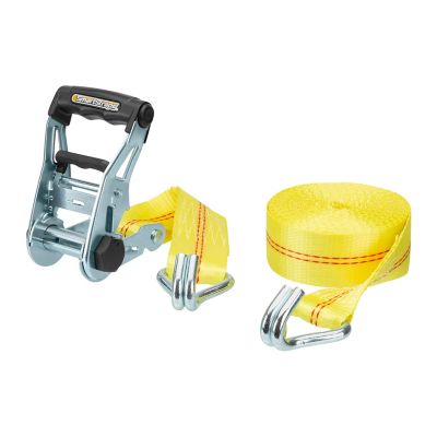 SmartStraps 2 in. x 25 ft. Yellow Standard Ratchet with Double J-Hook, 1,667 lb., 177 Price pending