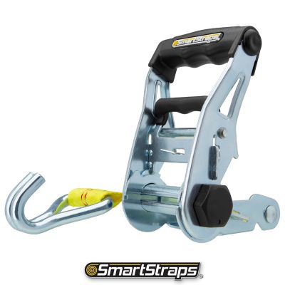 Image showing  2 in. x 25 ft. Standard Ratchet with Double J-Hook, 1,667 lb., Yellow