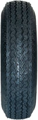 Image showing  4.80-8 Trailer Tire, 4-Hole White Spoke Wheel, Load Range B 4PR