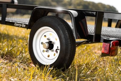 Image showing  4.80-12 in. Bias 6-Ply Trailer Tire and White Mod Wheel 5 Lug on 4.5 in