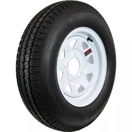 Hi-Run ST175/80D13 Trailer Tire 5 Hole White Spoke Wheel Load Range C 6PR Trailer Tires