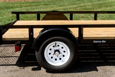 Image showing  ST175/80D13 13 in. Bias 6-Ply Trailer Tire and White Mod Wheel 5 Lug on 4.5 in