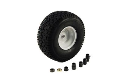 Image showing  15 x 6 in. Universal Lawn Tractor Front Wheel, 3/4 in. Diameter Axle