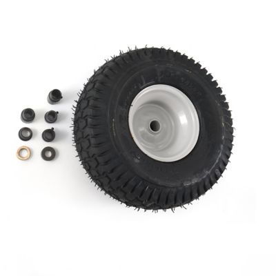 Image showing  15 x 6 in. Universal Lawn Tractor Front Wheel, 3/4 in. Diameter Axle