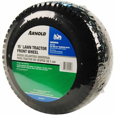 Image showing  15 x 6 in. Universal Lawn Tractor Front Wheel, 3/4 in. Diameter Axle