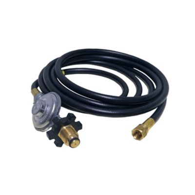 FERUERW 12FT mr.Heater F273077 Propane Hose and Regulator Assembly,Connects Low Pressure Protable Propane Appliances to 20lb Cylinder with Restricted Flow Soft Nose P.O.L. 