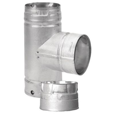 DuraVent PelletVent Venting Tee with Cleanout, 3PVL-TS