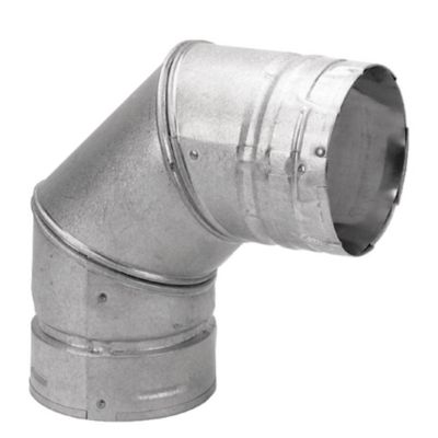 DuraVent PelletVent 90-Degree Venting Elbow, 3 in., 3PVL-E90S