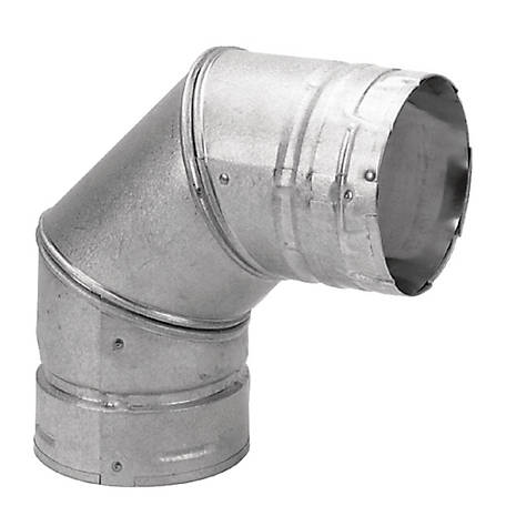 3" 45° Elbow For Wood Pellet-Burning Stove Twist-Lock Connectors Double-wall Ne 