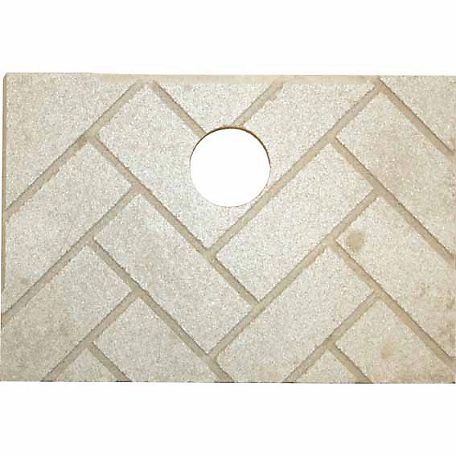 US Stove Herringbone Ceramic Brick Backer-Board, 12 in. x 7-3/4 in.