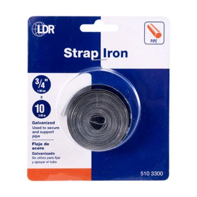 Image showing  3/4 in. x 10 ft. Heavy Gauge Galvanized Pipe Strapping