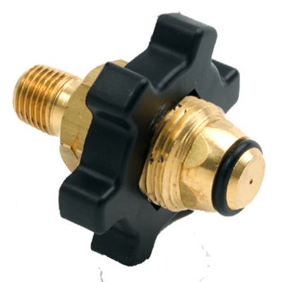 Image showing  1/4 in. Male Pipe Thread x Full Flow Soft Nose P.O.L. with Hand Wheel