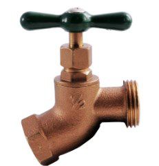 Image showing  3/4 in. F.I.P. x 3/4 in. Hose Brass No Kink Hose Bibb