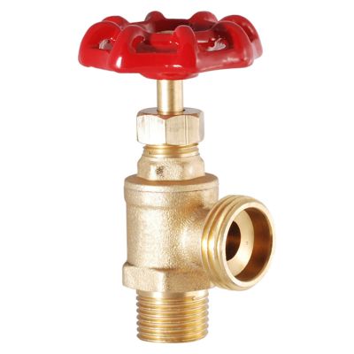 LDR Industries 1/2 in. M.I.P. x 3/4 in. Brass Heavy-Duty Boiler Hose Drain Valve