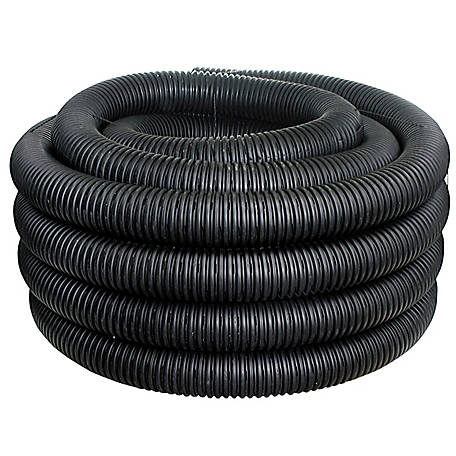 4 in. x 100 ft. Corrugated Single-Wall Solid Drainage Pipe