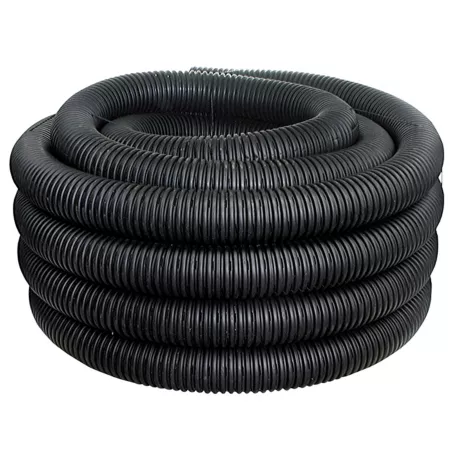 4" x 100' Corrugated Single Wall Solid Drain Pipe Culvert Pipe