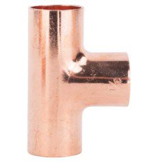 Image showing  3/4 in. Plain End Sweat Tee Copper