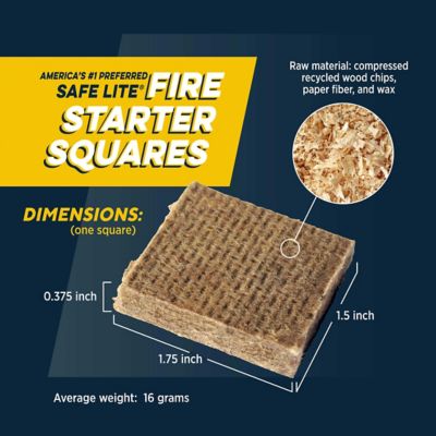 Image showing  Safe Lite Non-Toxic Fire Starter Squares, 24-Pack
