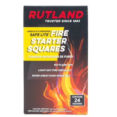 Image showing 5 th Rutland Safe Lite Non-Toxic Fire Starter Squares, 24-Pack