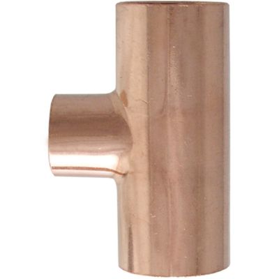LDR Industries 3/4 in. x 3/4 in. x 1/2 in. Sweat Reducing Tee Copper
