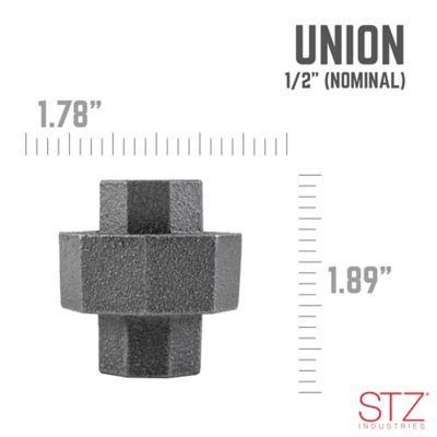 Image showing 1/2 in. Black Union