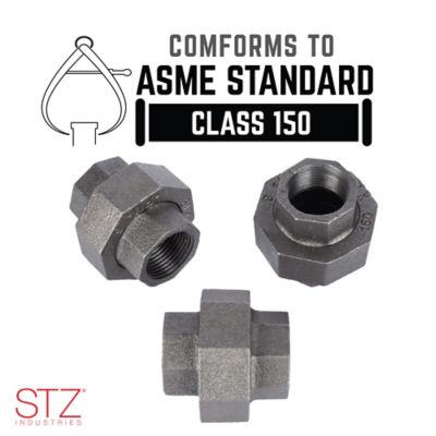 Image showing 3/4 in. Black Union