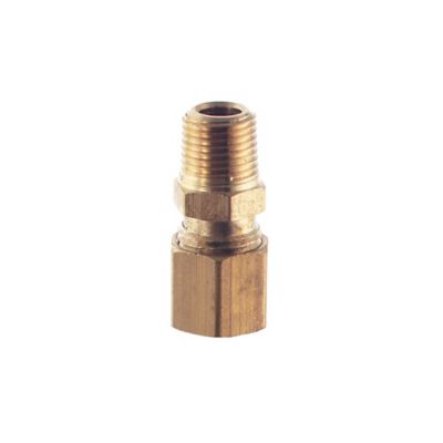 LDR Industries 1/4 in. Compression x 1/8 in. M.I.P. Brass Male Adapter