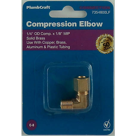 Free Shipping! 1/8” Comp x 1/8” MIP Elbow 
