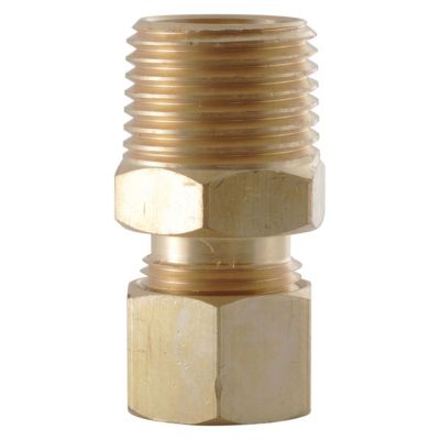 LDR Industries 3/8 in. x 3/8 in. M.I.P. Brass Male Adapter