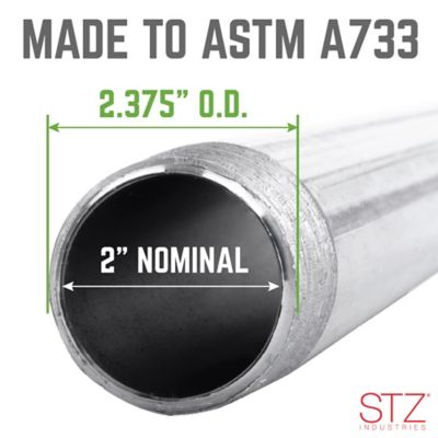 Image showing  2 in. x 3 in. Galvanized Pipe Nipple