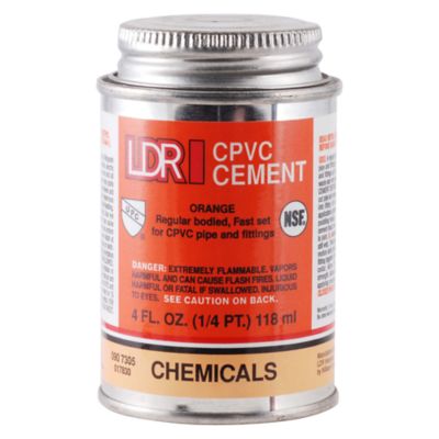 LDR Industries CPVC Cement, Orange, 4 fl. oz.