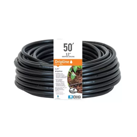 DIG 50' x 1/4" Tubing Drip Irrigation