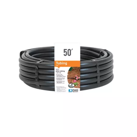 DIG 50' x 1/2" Polyethylene Drip Hose Drip Irrigation