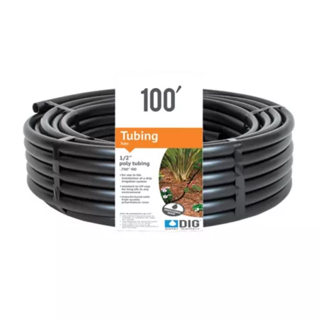 DIG 100 ft x 1/2 in Polyethylene Drip Hose Drip Irrigation