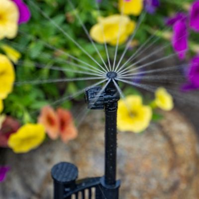 Image showing  Adjustable Micro Sprayer Jet Complete Assembly, 360-Degree Pattern