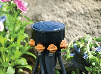Image showing  6-Outlet Adjustable Drip Irrigation Head with 1/2 in. FNPT, 20 GPH