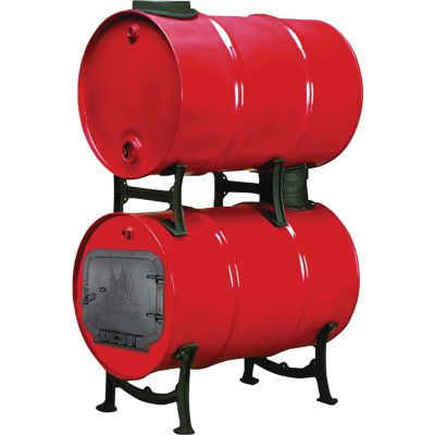 Barrel Stove Kit Cast Iron Legs Door 55 Gallon Steel Drum Wood Burner Heater New 