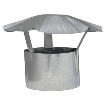 Imperial 6 in. Round Galvanized Rain Cap, 2864